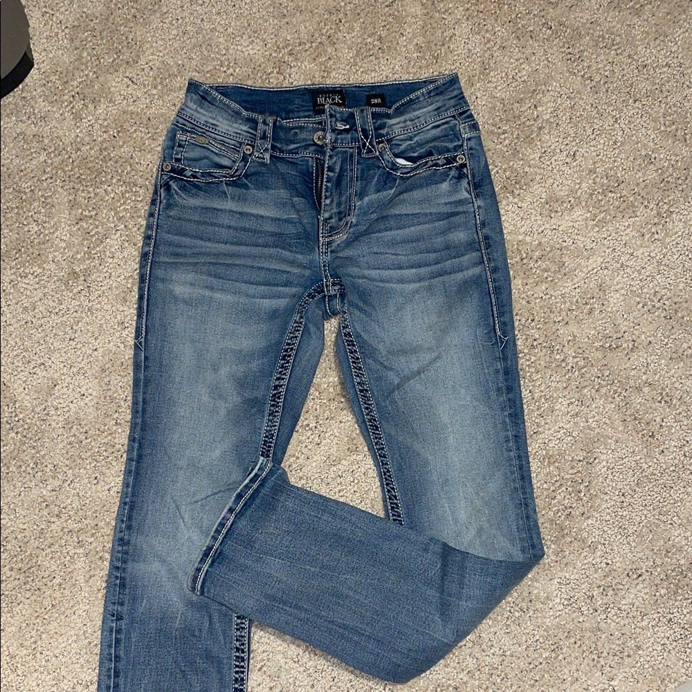 Men’s Buckle straight leg Blue Jeans